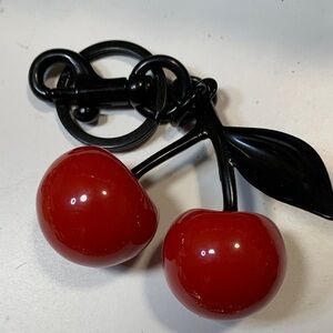 Elegant Red Cherry Keychain by [Brand]